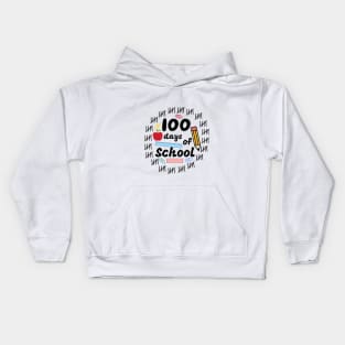 Stationery 100 days of School Kids t-shirt Design Kids Hoodie